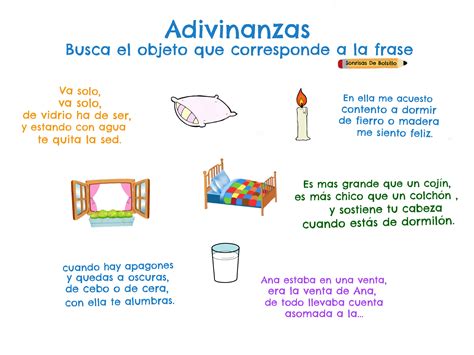 Adivinanzas De Objetos De Casa Adivinanzas Bolsillos Dormido