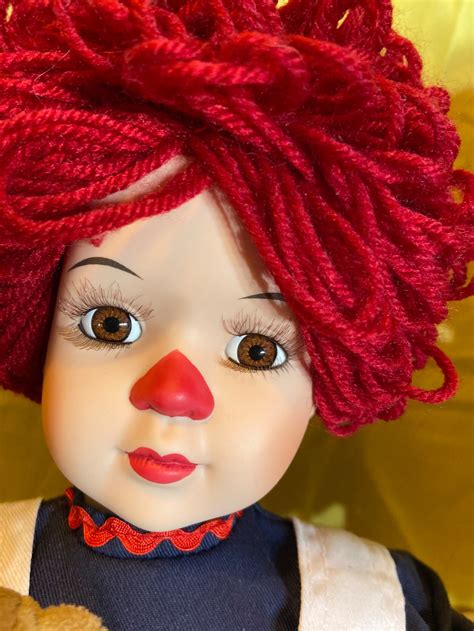 Raggedy Ann And Andy Porcelain Dolls Etsy