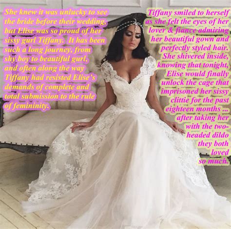 Tg Captions Corset Wedding Dress