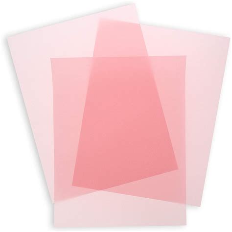 Pink Vellum Paper For Invitations And Tracing 85 X 11 In 50 Sheets