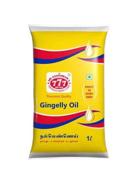 Gingelly oil, or sesame seed oil, promotes cardiovascular health and scavenges oxidative stress. Gingelly Oil | 777 Foods