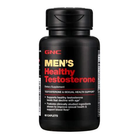 Gnc Mens Healthy Testosterone Caplets 60 Caplets