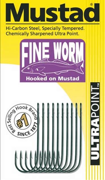 Mustads Fine Worm Aberdeen Baitholder Hook