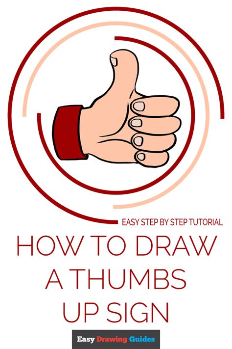 Learn How To Draw Thumbs Up Sign Easy Step By Step Drawing Tutorial