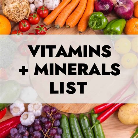 Vitamin List Functions Food Sources Plant Based Vegan