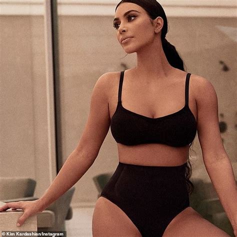 Kim Kardashian Highlights Her Famous Curves As She Models Her Skims Shapewear While Executing