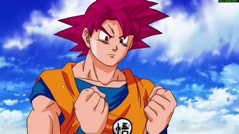 Super Saiyan God Goku Powering Up Dragon Ball Super Episode 10 English Dubbed Youtube