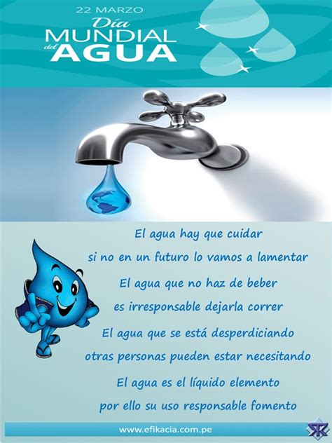 22 De Marzo Día Mundial Del Agua Efikacia