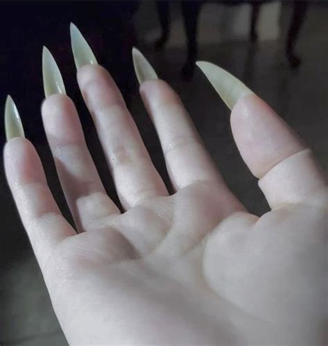 untitled long natural nails long nails sharp nails