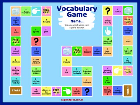Vocabulary Game English4good Time To Practice