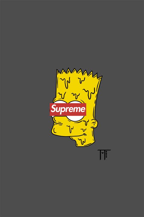 Bart Simpson Hype Papel De Parede Supreme Papel De Parede Caveira Papeis De Parede Casal