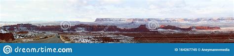 Panoramic View Of The Valley Of The Gods From Us 163 In