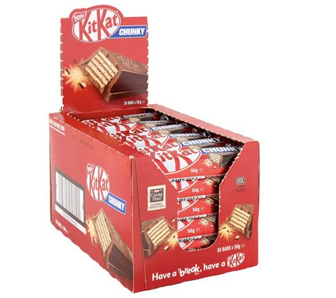 Nestle Kit Kat Chunky 36 X 50g Box Confectionery World