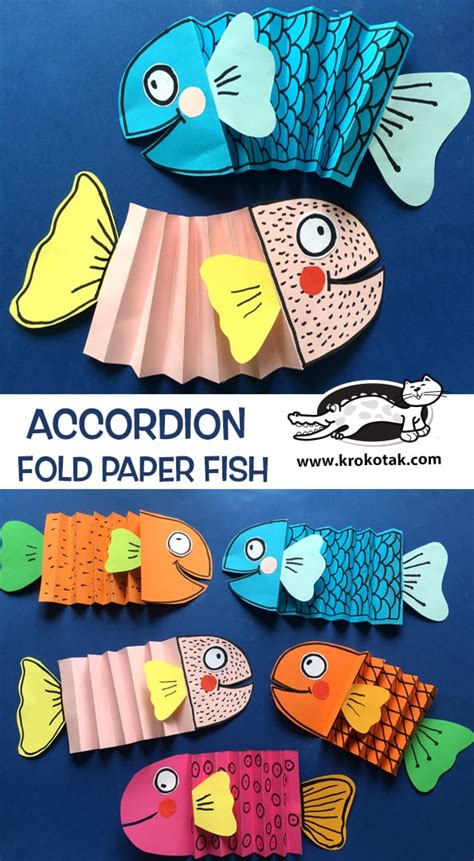 7 Easy Kids Accordion Fold Paper Crafts Diy Thought