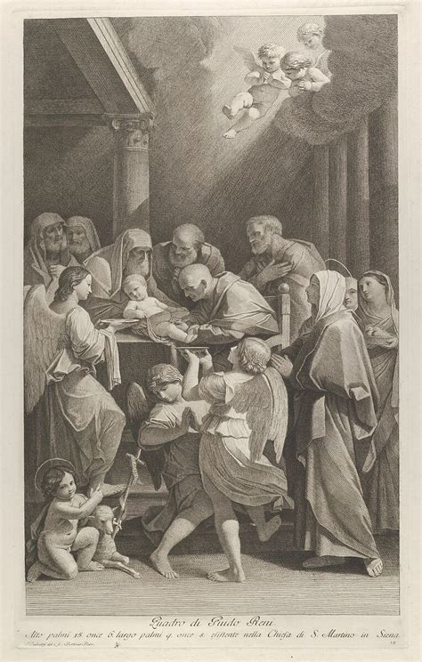 Engraved By Giuliano Traballesi The Circumcision Of Christ A Group