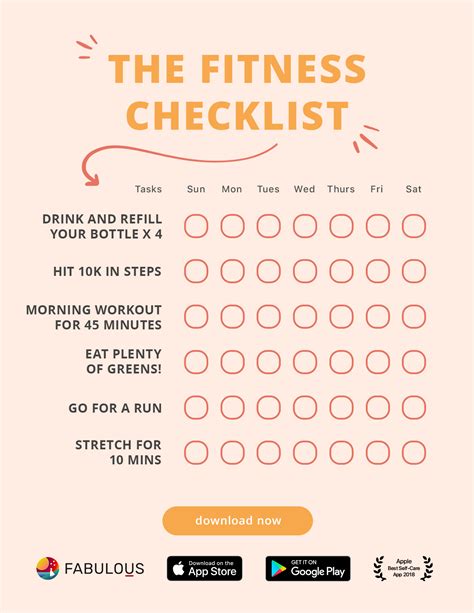 simple workout routine checklist for women holiday workout challenge