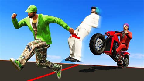 Sharpy 8.901 views2 year ago. MOTORBIKE VS RUNNERS! (GTA 5 Funny Moments) - YouTube