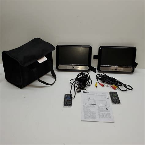 Buy The Rca Twin Mobile Dvd Players W 9in Lcd Screens Drc6296 Untested