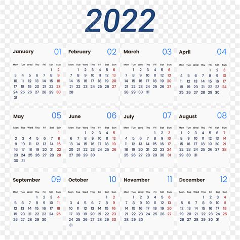 Gambar 2022 Kalender Dua Belas Bulan Dengan Meja Putih, 2022, Kalender