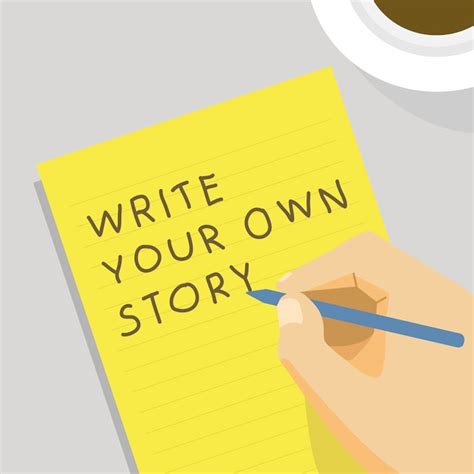Premium Vector Write Your Own Story Illustration