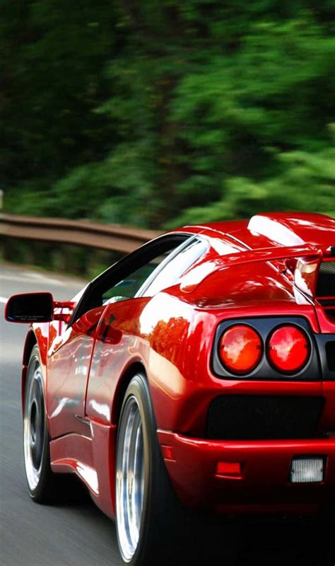 Download Red Lamborghini Diablo Car Android Wallpaper Wallpapers Com