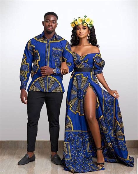 couples ankara outfit african couples wedding outfit melaninterest in 2020 couples african