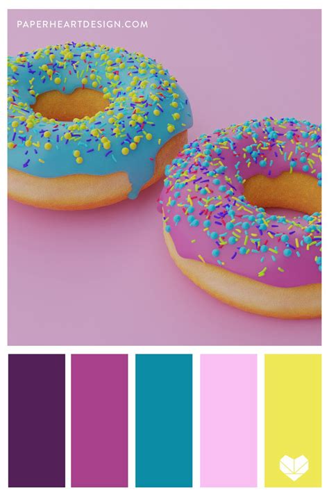 Sprinkle Doughnut Color Palette 8 Dessert Inspired Color Schemes