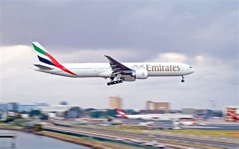 Wallpaper Sky Vehicle Airplane Flying Boeing 777 Emirates