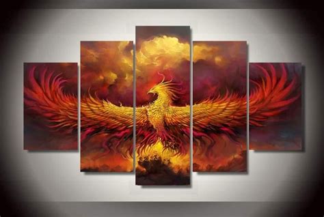 Framed Wall Art Picture Phoenix Comics Painting Canvas Decor Home Photo Poster Wall Art