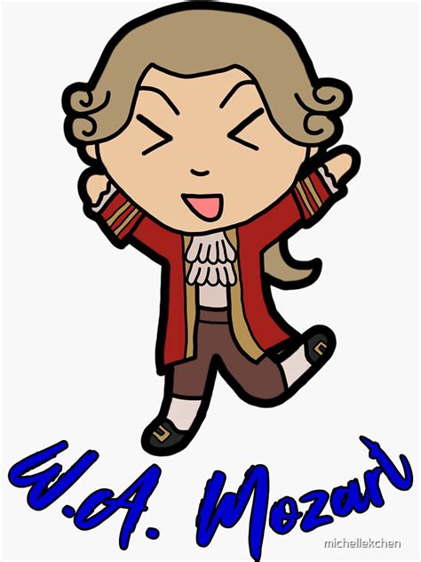 Chibi Classical Composers Mozart Sticker For Sale By Michellekchen