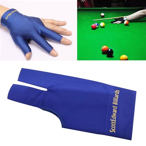 1Pcs Three Fingers Full Finger Snooker Pool Cue Billiard Glove For Left