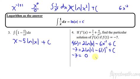 Calculus Abbc 68 Finding Antiderivatives And Indefinite Integrals