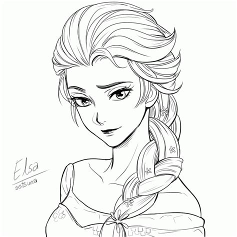 You can print or color them online at getdrawings.com for absolutely free. Elsa Drawing | HdMoviePaper.com - Coloring Home