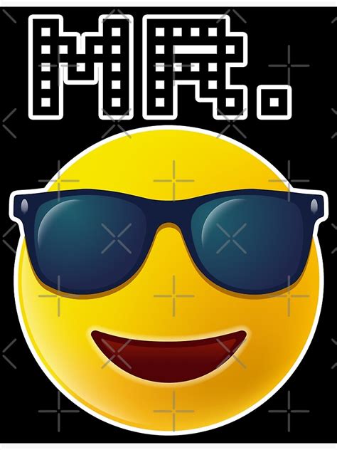 Mr Emoji Sunglasses Happy Face Poster For Sale By Elvinuriel Redbubble