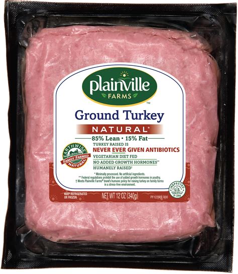 Natural Ground Turkey 85 15 PLAINVILLE FARMS