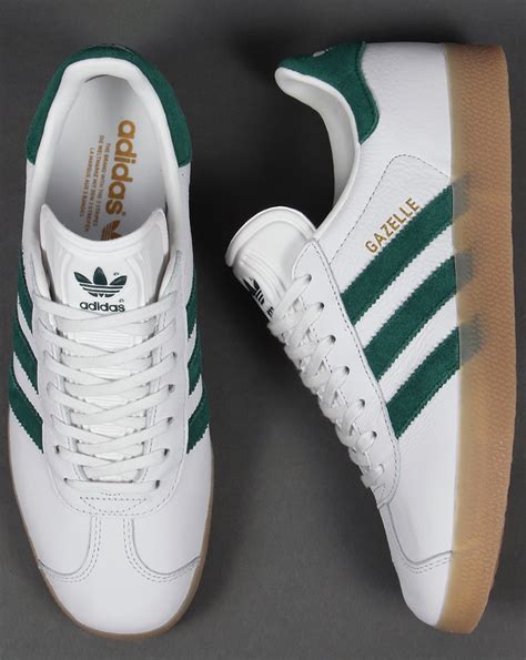 Adidas Gazelle White Leather Gum High Quality Fast Shipping