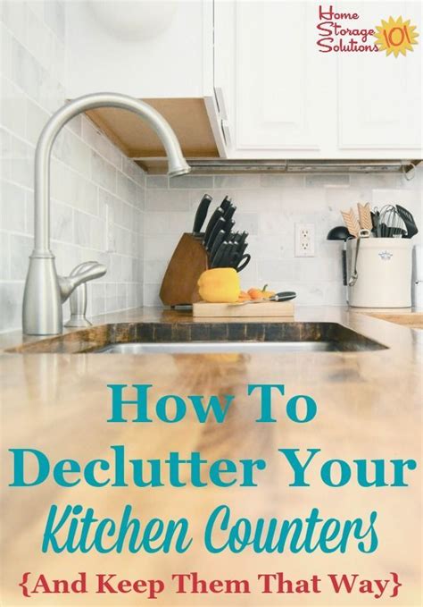 How To Declutter Kitchen Counters And Make It A Habit Declutter