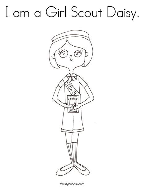 Daisy Girl Scout Printable Coloring Pages