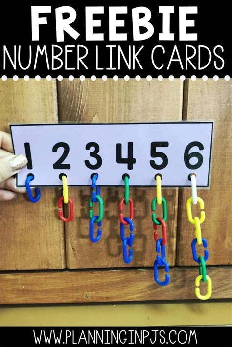 FREE Number Link Cards 1-6 Fine Motor Counting | Teaching freebies