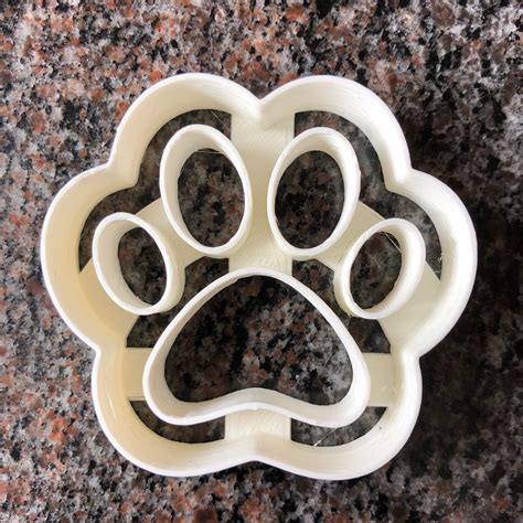Dog Paw Cookie Cutter Made In Canada Etsy