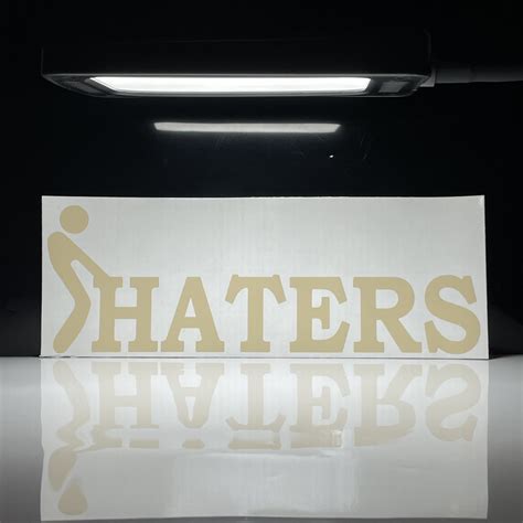 Fuck Haters Decal Etsy