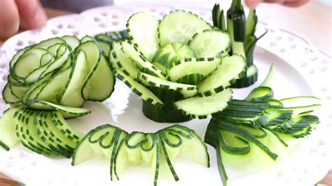 ItalyPaul Art In Fruit Vegetable Carving Lessons Cucumber Show
