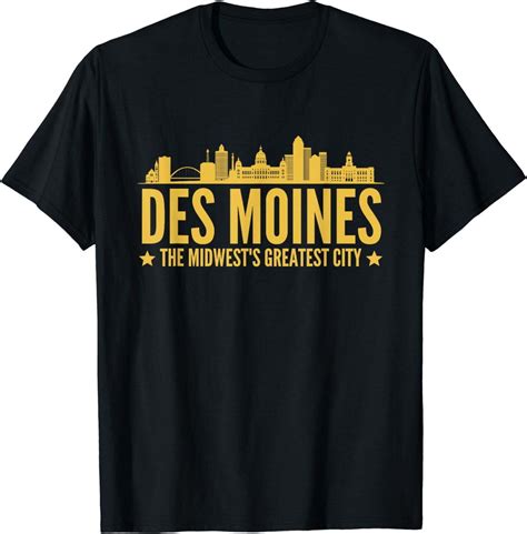 Midwest Magic: Discover Des Moines with our Trendy Urban Tee - Walmart.com