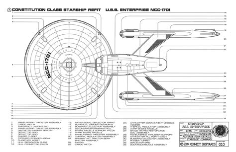 Uss Enterprise Starship Blueprint