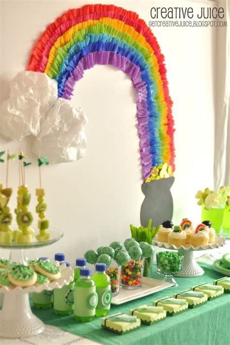 Crepe Paper Rainbow On The Wall Party Time Pinterest