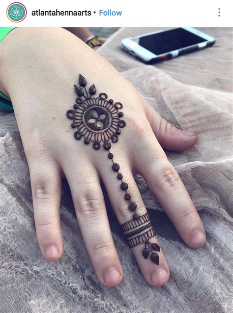Henna Hand And Wrist Idea Mehndi Designs For Fingers Simple Henna