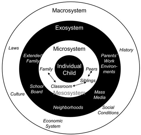 Bronfenbrenner S Model Of Ecological Systems Educational Psychology Ecological Systems Theory