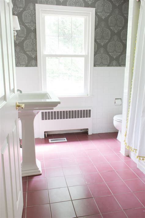 Paint is an economical material. How I Painted Our Bathroom's Ceramic Tile Floors: A Simple ...