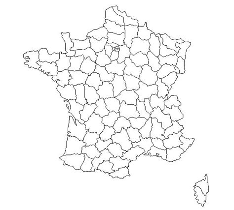 Sur cette carte muette on dispose néanmoins d'informations sur les frontières que partage la france avec ses pays voisins et les différents littorals. Carte de France vierge départements, Carte vierge des ...