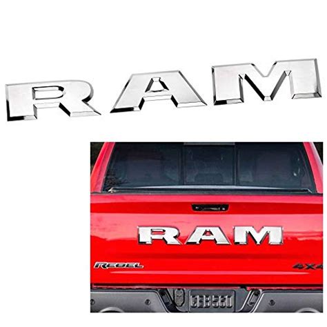 Buy Senyazon Ram Decals Tailgate Ram Letters Badge Nameplates Car
